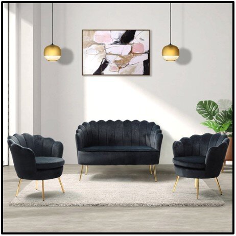 Black Velvet Event Furniture Set Black Velvet Event Furniture Set