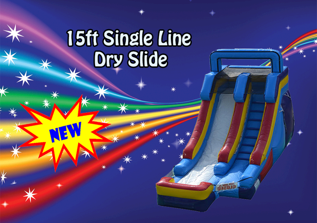 15ft Single Line Wet or Dry Slide 15ft Single Line Wet or Dry Slide