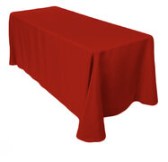 8 Foot Drape Table Linen 90 x 156 Inch Polyester 8 Foot Drape Table Linen 90 x 156 Inch Polyester