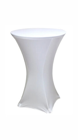 36 Inch Spandex White Cover for Cocktail Table 36 Inch Spandex White Cover for Cocktail Table
