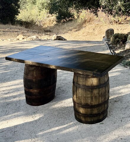 Wine Barrel Table Wine Barrel Table