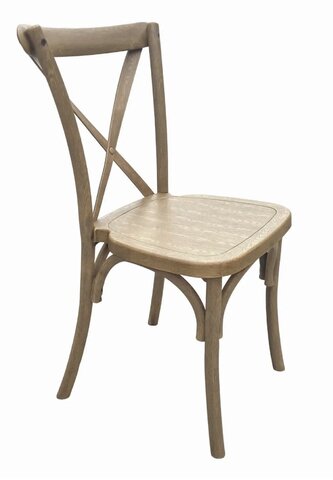 Light Wood Grain Resin Crossback Chair Light Wood Grain Resin Crossback Chair