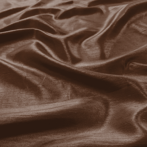 Brown Shantung Satin 8 Foot Drape Table Linen Brown Shantung Satin 8 Foot Drape Table Linen