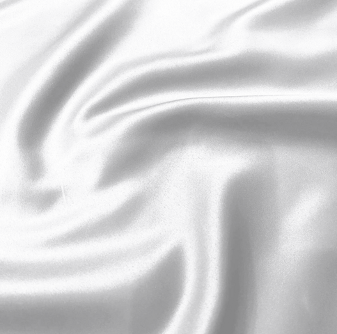 White Poly Satin 8 Foot Drape Table Linen White Poly Satin 8 Foot Drape Table Linen