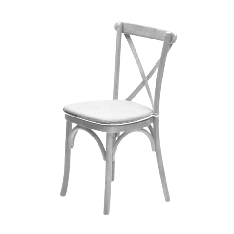 White Washed Wood Grain Resin Crossback Chair White Washed Wood Grain Resin Crossback Chair