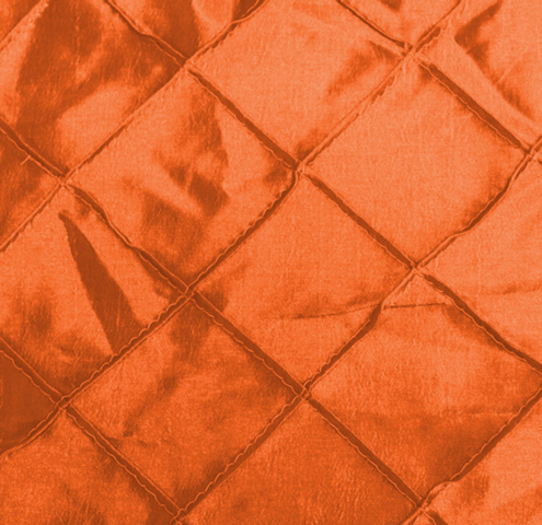 Orange Pintuck 8 Foot Drape Table Linen Orange Pintuck 8 Foot Drape Table Linen