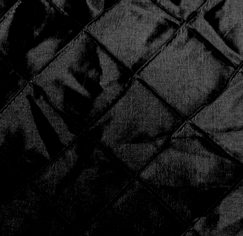 Black Pintuck 8 Foot Drape Table Linen Black Pintuck 8 Foot Drape Table Linen