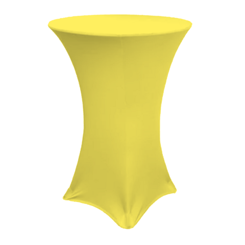 32 Inch Spandex Yellow Cover for Cocktail Table 32 Inch Spandex Yellow Cover for Cocktail Table