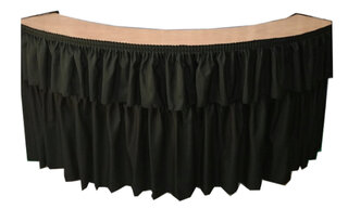 Serpentine 7ft Bar with Black Skirt
