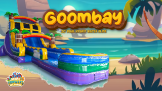 20FT Goombay Dual Lane Hybrid Water Slide