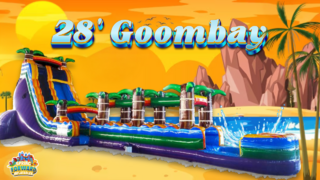 28FT Goombay Single Lane Water Slide 70' Long