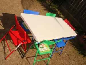 Toddler Kid Table and 6 Chair Set Toddler Kid Table and 6 Chair Set