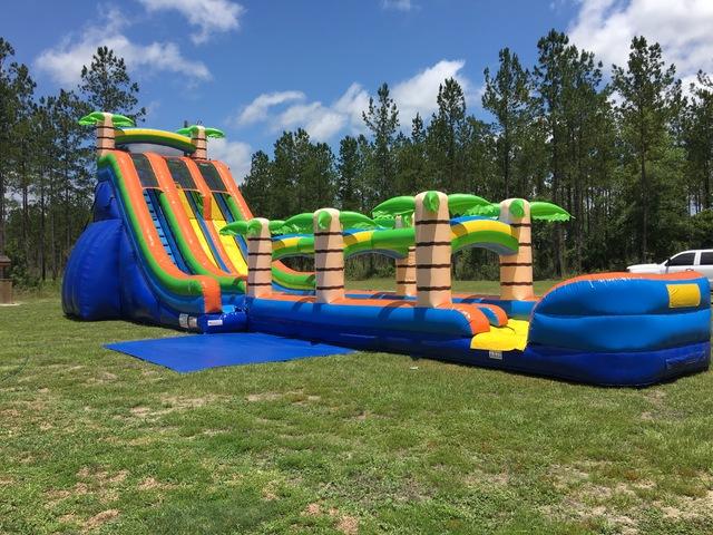 24ft Dual Lane Tropical Slip N' Slide 24ft Dual Lane Tropical Slip N' Slide