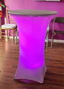 30' Round Light up  Cocktail Table