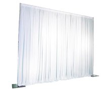 Pipe and Drape 5- 10' Wide - Adjustable Height. White