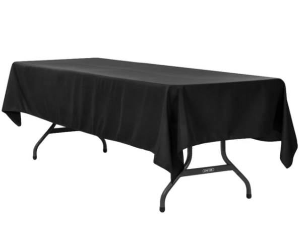 Knee Length 8' Tablecloth-Black Knee Length 8' Tablecloth-Black