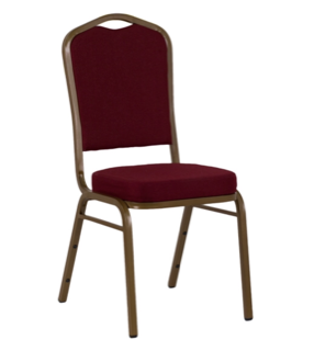 Padded Burgundy Banquet Chairs