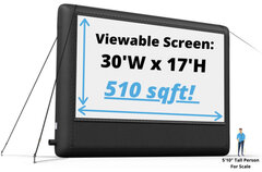 Movie Screen 30ft L x 17ft H
