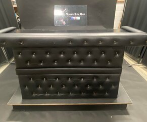 4ft Black Tufted Bar