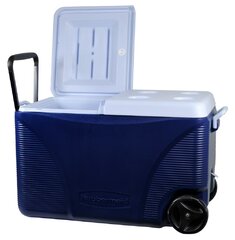 71L Rolling Cooler White/Blue