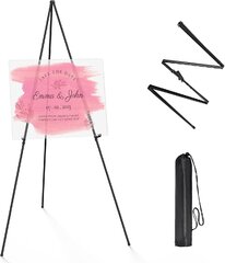 Metal Floor Easel Stand (Tripod Style) Color Black