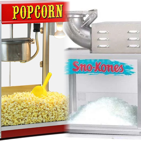 Popcorn & Sno Cone Machine Package