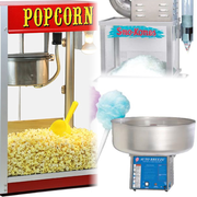 Cotton Candy, Sno Cone & Popcorn Machine Package