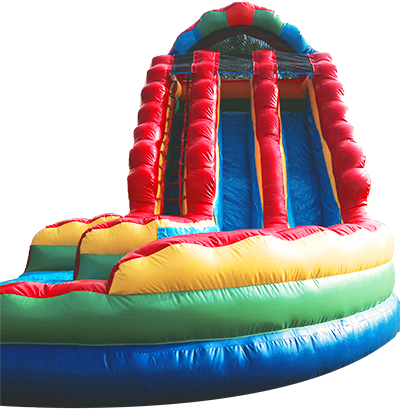 18ft Dual Lane Curvy Water Slide with Pool 18ft Dual Lane Curvy Water Slide with Pool