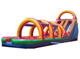 53' Dual Lane Wet Slide w/ Slip n Slide