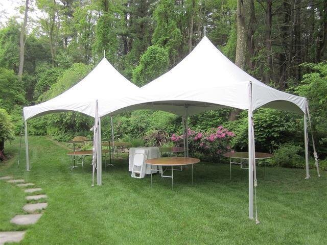 15 x 30 High Peak Frame Tent Package(White Folding Chairs) 15 x 30 High Peak Frame Tent Package(White Folding Chairs)