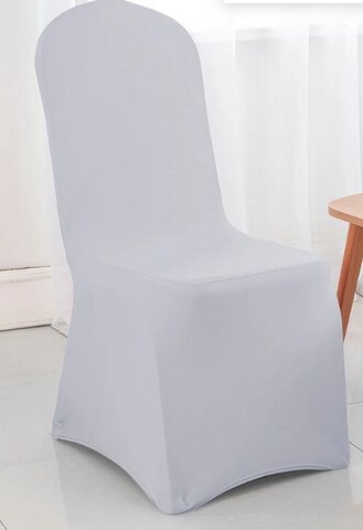 Banquet Chair Cover (Light Pewter Spandex) Banquet Chair Cover (Light Pewter Spandex)