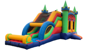 Medieval Castle Bounce House Combo (Wet/Dry)