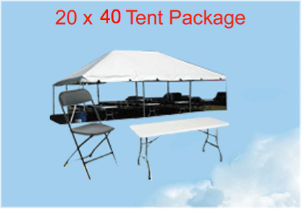 Package C w 8 Rectangle Tables & 64 Chairs