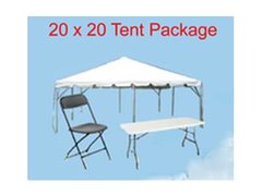 Package A w 4 Rectangle Tables & 32 Chairs
