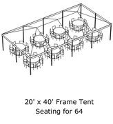 Package C w 8 Round Tables & 64 Chairs