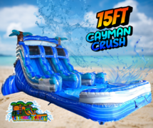 15ft Cayman Crush Inflatable Water Slide