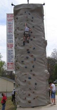 Climb a rock wall at your next party or event