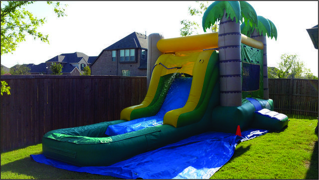 Tropical water slide with pool (#24) Tropical water slide with pool (#24)