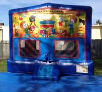 2 in 1 Large Happy Birthday Bounce House