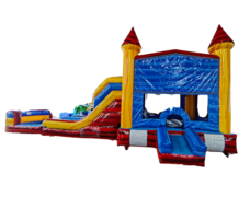 Heatwave Dual Lane Bounce House with Slide (Wet/Dry)
