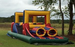 35 ft  obstacle with mini slide