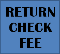 Return Check Fee