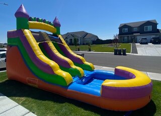 Neon Castle Water Slide (12ft)