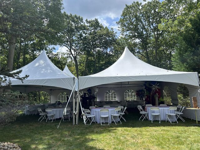 40x40 High Peak Party Tent Package with 24 Tables and 144 Chairs 40x40 High Peak Party Tent Package with 24 Tables and 144 Chairs