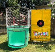 Green Dunk Tank Rental
 Requires a 6ft wide gate for backyards