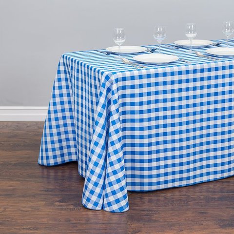 Blue/ White Rectangular Linen Blue/ White Rectangular Linen