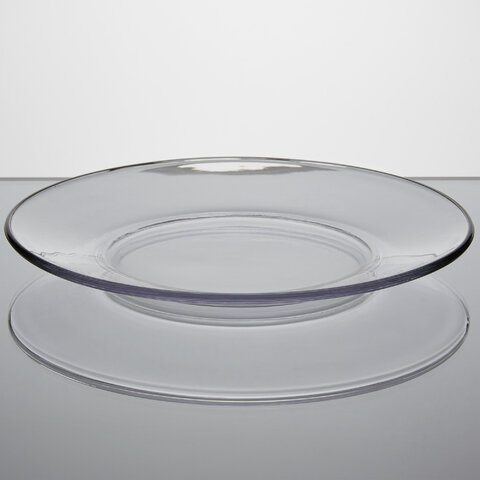 Clear Glass Dinner Plates - 10