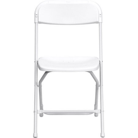 White Folding Chairs - Non Padded
