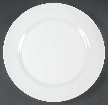 White Round Dinner Plates - 10.5
