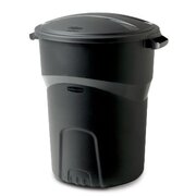 Black Trash Cans with Liners - Haul away service available for additional charge.